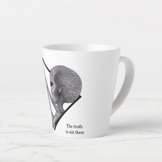 Grey Alien, de waarheid is er Latte Mok (Rechterhoek)