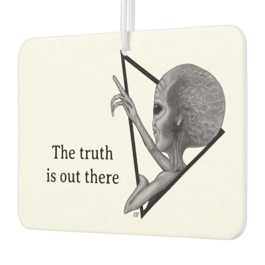 Grey Alien, de waarheid is er Luchtverfrisser (Links)