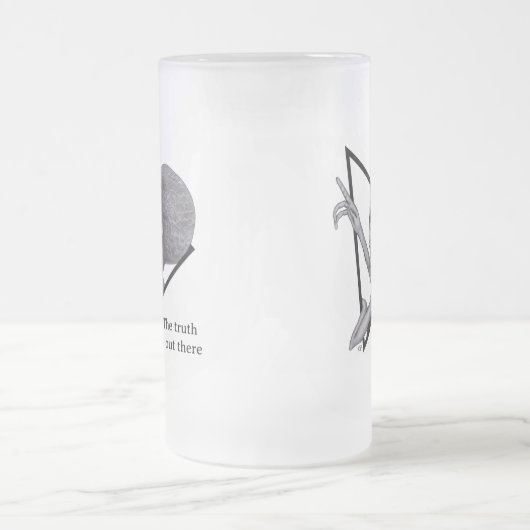 Grey Alien, de waarheid is er Matglas Bierpul (Center)