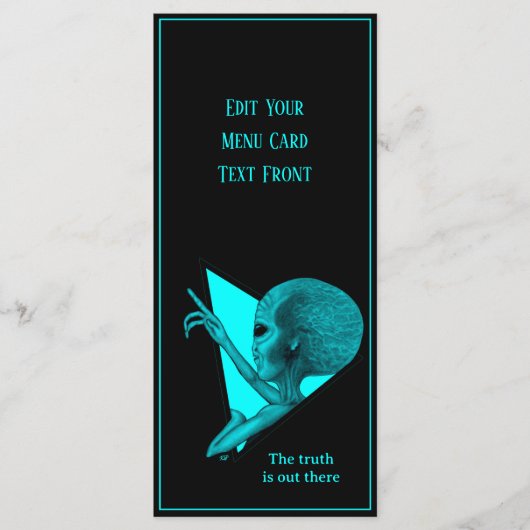 Grey Alien, de waarheid is er Menu (Voorkant)