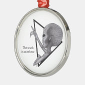 Grey Alien, de waarheid is er Metalen Ornament (Links)