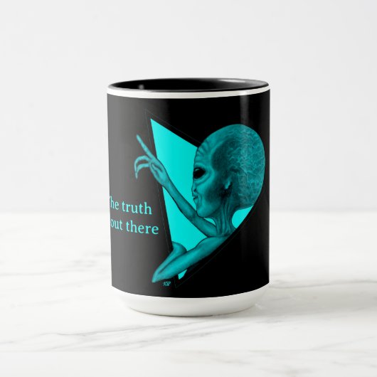 Grey Alien, de waarheid is er Mok (Midden)