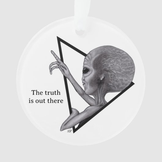 Grey Alien, de waarheid is er Ornament (voorkant)