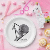 Grey Alien, de waarheid is er Papieren Bordje (Feest)