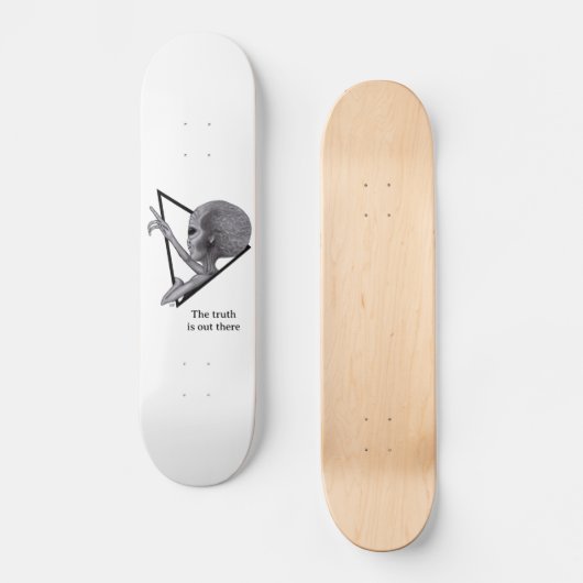Grey Alien, de waarheid is er Persoonlijk Skateboard (Voorkant)