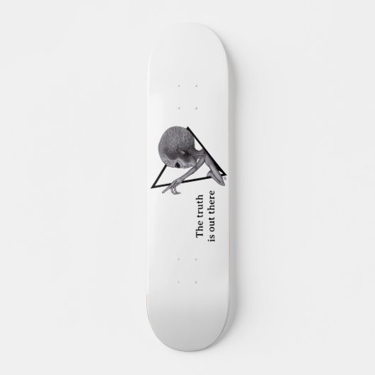 Grey Alien, de waarheid is er Persoonlijk Skateboard (Voorkant)