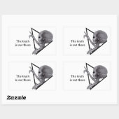 Grey Alien, de waarheid is er Rechthoekige Sticker (Vel)