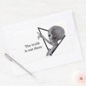 Grey Alien, de waarheid is er Rechthoekige Sticker (Envelop)