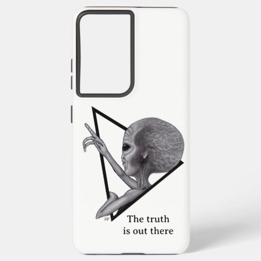 Grey Alien, de waarheid is er Samsung Galaxy Hoesje (Achterkant)