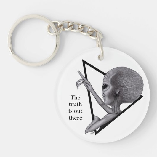 Grey Alien, de waarheid is er Sleutelhanger (Voorkant)