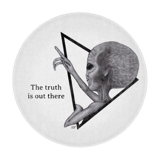 Grey Alien, de waarheid is er Snijplank (Voorkant)