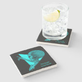 Grey Alien, de waarheid is er Stenen Onderzetter (Zijkant)