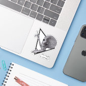 Grey Alien, de waarheid is er Sticker (Laptop met iPhone)