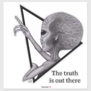 Grey Alien, de waarheid is er Sticker