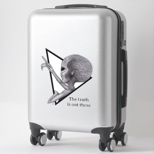 Grey Alien, de waarheid is er Sticker (Koffer)