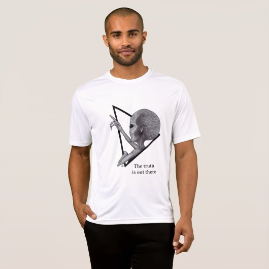 Grey Alien, de waarheid is er T-shirt (Voorkant volledig)