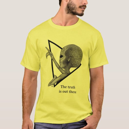 Grey Alien, de waarheid is er T-shirt (Voorkant)
