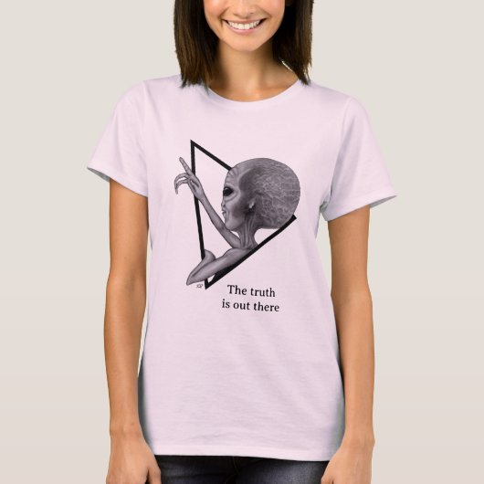 Grey Alien, de waarheid is er T-shirt (Voorkant)