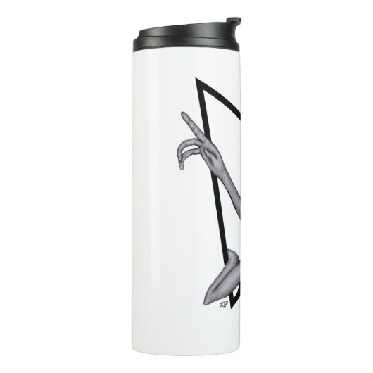 Grey Alien, de waarheid is er Thermosbeker (Gedraaid links)