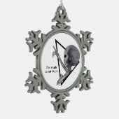 Grey Alien, de waarheid is er Tin Sneeuwvlok Ornament (Links)