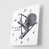 Grey Alien, de waarheid is er Vierkante Klok (Hoek)