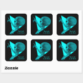 Grey Alien, de waarheid is er Vierkante Sticker (Vel)