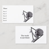 Grey Alien, de waarheid is er Visitekaartje (Voorkant / Achterkant)