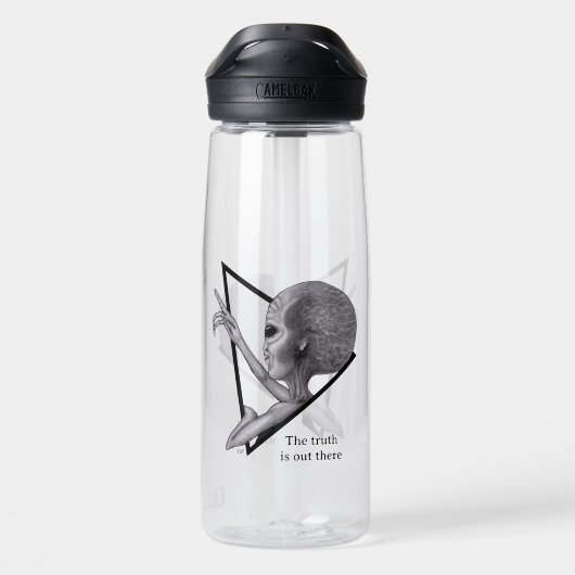 Grey Alien, de waarheid is er Waterfles (Achterkant)