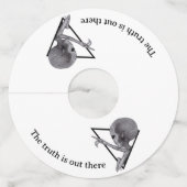 Grey Alien, de waarheid is er Wijnglaslabel (Achterkant)