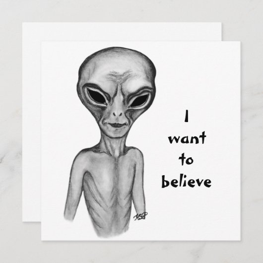 Grey Alien, ik wil geloven (Voorkant / Achterkant)