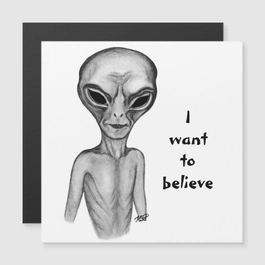 Grey Alien, ik wil geloven (Voorkant / Achterkant)