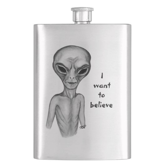 Grey Alien, ik wil geloven Flacon (Voorkant)