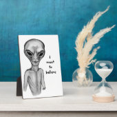 Grey Alien, ik wil geloven Fotoplaat (Zijkant)