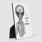 Grey Alien, ik wil geloven Fotoplaat (Zijkant)