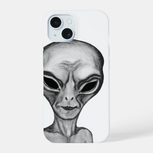 Grey Alien, ik wil geloven iPhone 15 Case (Achterkant)