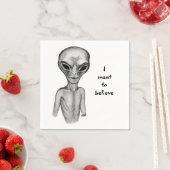 Grey Alien, ik wil geloven Servet (Insitu)