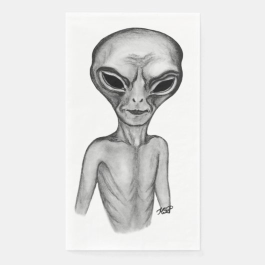 Grey Alien, ik wil geloven Servet (Voorkant)