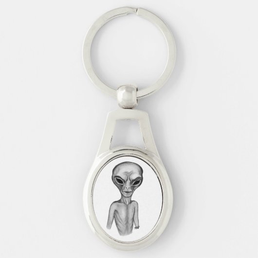 Grey Alien, ik wil geloven Sleutelhanger (Voorkant)