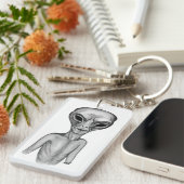 Grey Alien, ik wil geloven Sleutelhanger (Voorkant Rechts)