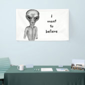 Grey Alien, ik wil geloven Spandoek (Beurs)