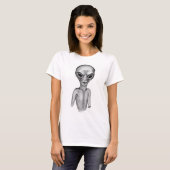 Grey Alien, ik wil geloven T-shirt (Voorkant volledig)