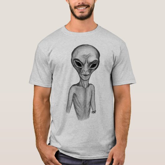 Grey Alien, ik wil geloven T-shirt (Voorkant)