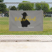 Grey and Black State Trooper Retirement Banner (Insitu)