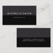 Grey and Black Two Tone Visitekaartje (Voorkant / Achterkant)