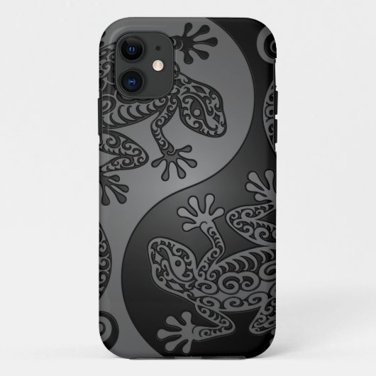 Grey and Black Yin Yang Lizards Case-Mate iPhone Case (Achterkant)