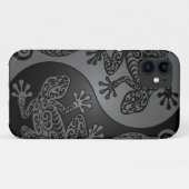 Grey and Black Yin Yang Lizards Case-Mate iPhone Case (Achterkant (horizontaal))