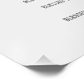 Grey and Blue Beatitudes Inspiration Perfect Poster (Hoek)