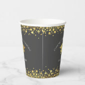 Grey and Gold Graduation Papieren Bekers (Rechts)
