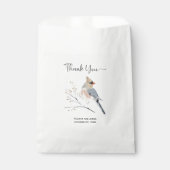 Grey and Peach Vrouw Kardinaal Generiek | Bedankzakje (Voorkant)