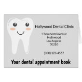 Grey and white dentist appoint book (Voorkant Horizontaal)